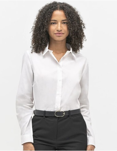 SOL-04771-Womens Poplin Shirt Long Sleeve Bailey